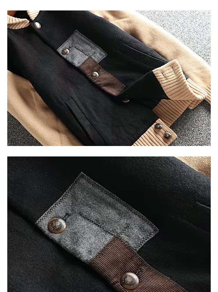 Thích mùa thu và mùa đông đan áo len nam hàn quốc Slim Slim xu hướng áo len dày áo len top 9442 7101 áo gile len cho nam