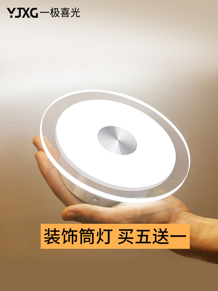 Downlight Embedded net red aisle Corridor light Entrance suspended ceiling hole light Living room household downlight LED ceiling light