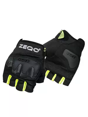 ZEQO locomotive Knight winter gloves summer thin half-finger men's anti-fall breathable four seasons riding locomotive non-slip