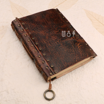 Bump hand thin hand sewing travel notebook cowhide notebook notepad A5A6 magic book creative diary