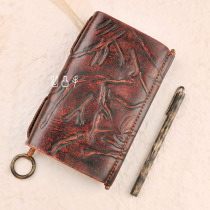 Bump hand cowhide book Retro Diary travel tn notebook hand book handmade creative notepad record book