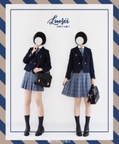 (Buy one get one free)#Eden# Cyanojin Grid pleated skirt College style JK uniform skirt Plaid skirt