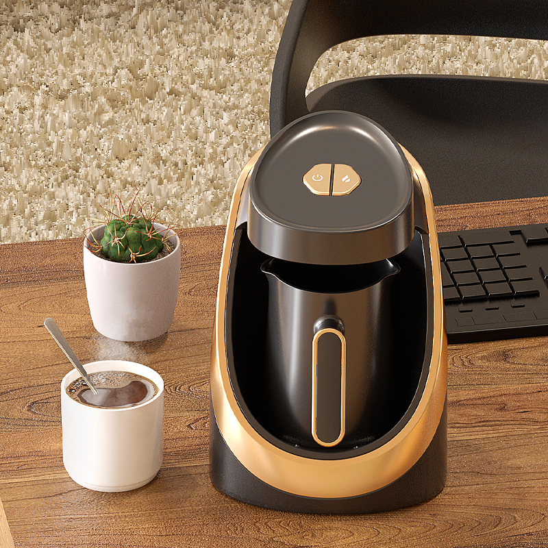 Electric Turkish coffee maker overflow