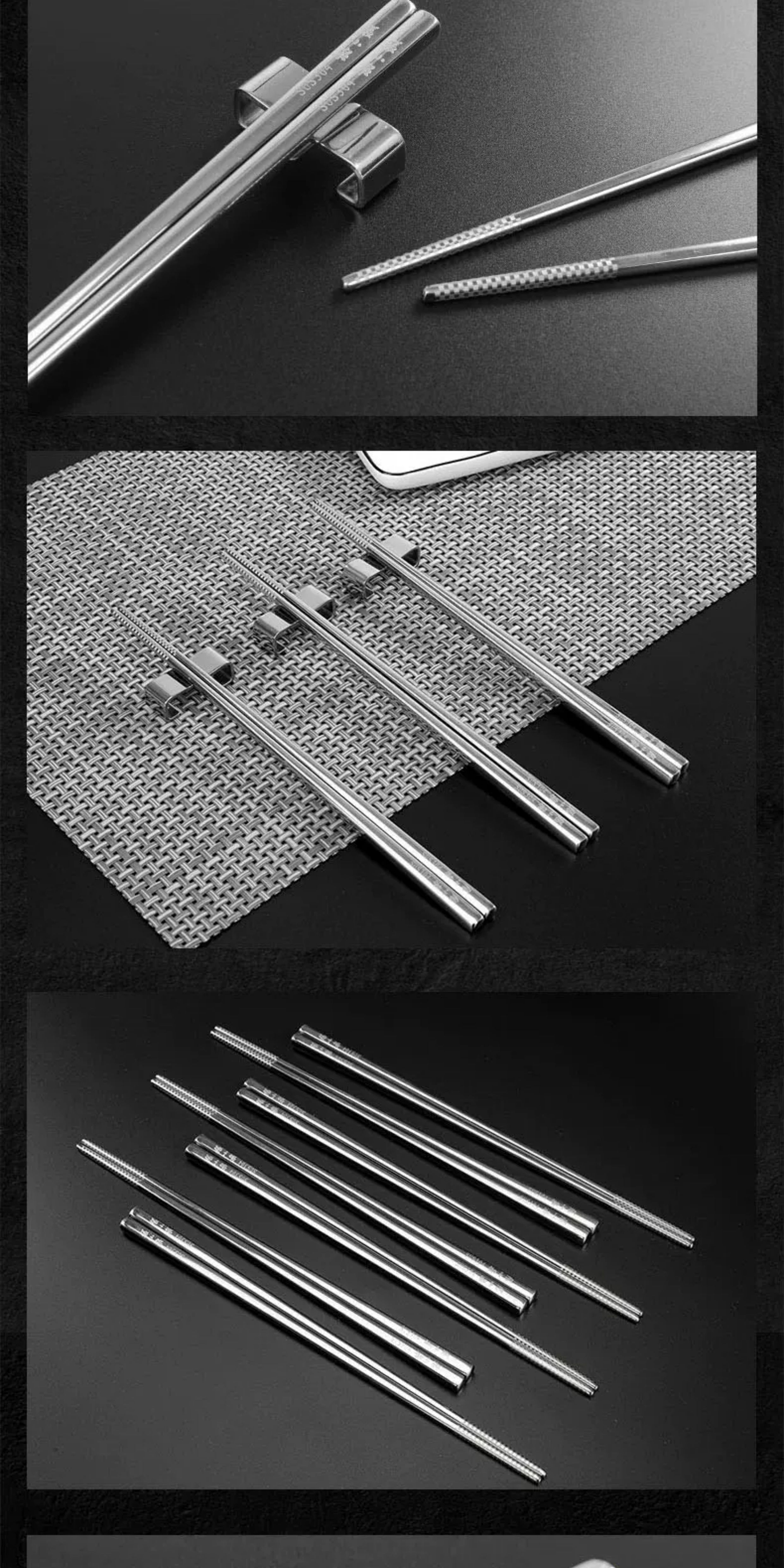 安享好物 安享B级筷子-张小泉冰洁 304不锈钢筷  