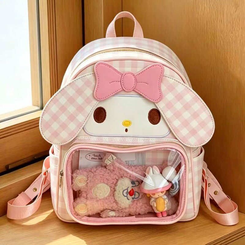 Cute Rabbit Melody Backpack Little Cat Pain Bag Children's High-Quality School Bag Student Girls' Small Backpack for Going Out Cute Rabbit Melody Backpack Little Cat Pain Bag Children's High-Quality School Bag Student Girls' Small Backpack for Going Out