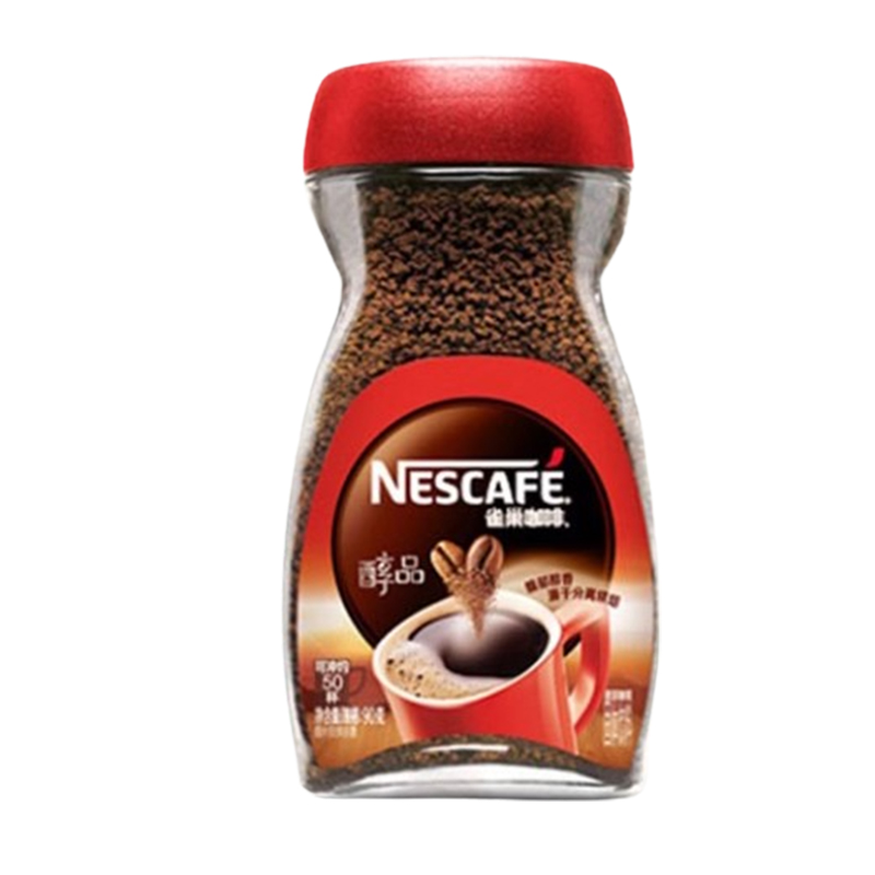 雀巢咖啡甄选醇品美式速溶黑咖啡90g*1瓶健身黑咖办公提神无负担