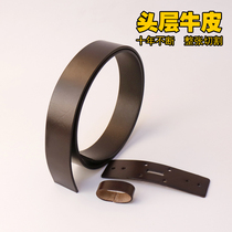 New Italian multi-fat tanning leather dyed belt buckled leather belt casual pants men