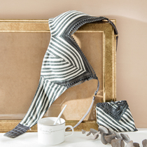 Saqir big chest small chest sub-breast adjustment underwear female sense of gathering no rim bra