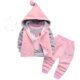 Children's clothing boys and girls plus velvet Western-style three-piece suit autumn and winter clothing baby thin velvet suit winter children's clothing trend