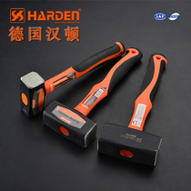 Germany Hampton square head masonry hammer Rectangular hand hammer Fiber handle large hammer Gravel hammer Square head iron hammer Large steel hammer