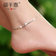 2019 new sterling bạc vòng chân nữ sinh nhật phiên bản Hàn Quốc cá tính đơn giản sinh viên Sen quà tặng sinh nhật thời trang tươi