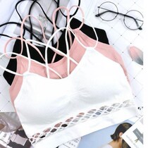 High school girl underwear student steel ring chest chest non-shape gathering chest wrap sports vest bra shock running