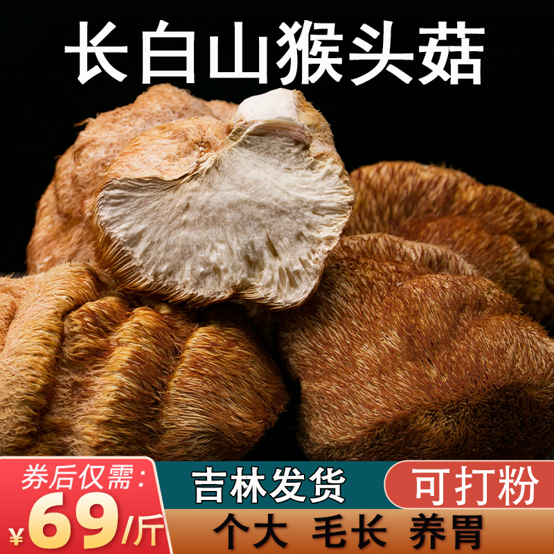 Hericium erinaceus dry goods new Northeast Changbai Mountain stomach nourishing powder breakfast conditioning edible tonic food 500g