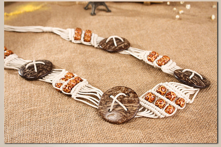 Geweven damesriem in boho stijl als decoratieve jurkriem_voghion.com