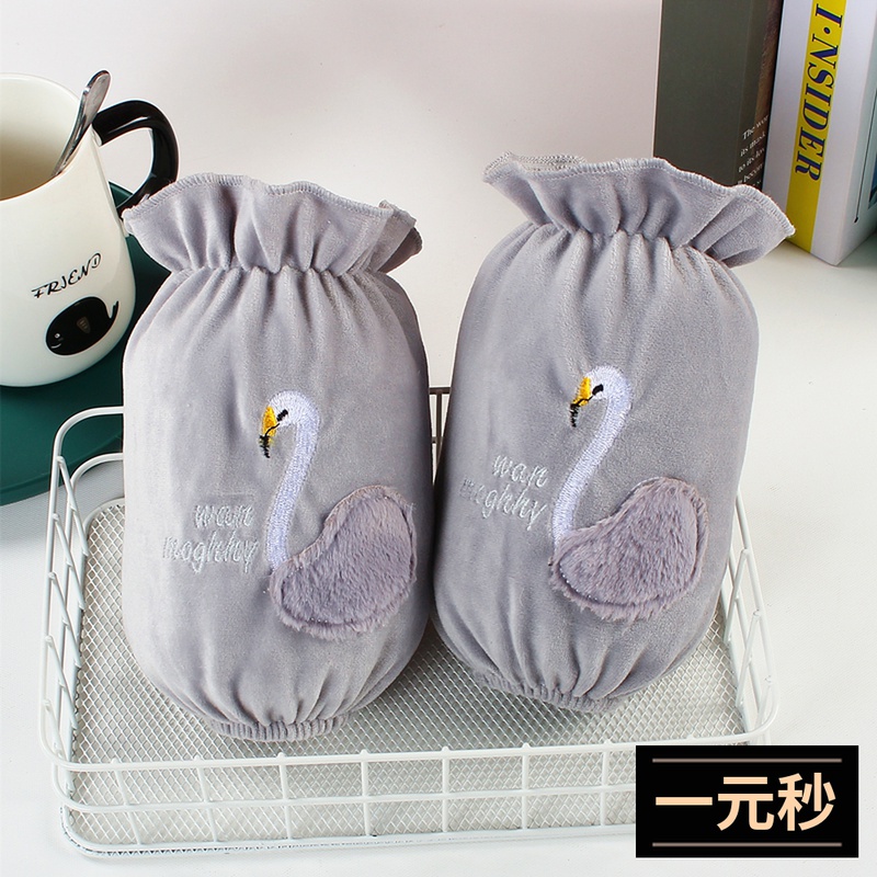 X3 full Korean version of autumn and winter short flannel sleeves office anti-fouling sleeves cartoon sleeves waterproof sleeve sleeves