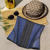 NX star Blue version breathable waist shaping waist seal fat burning abdominal belt summer weight loss slimming fitness line iron waist clip