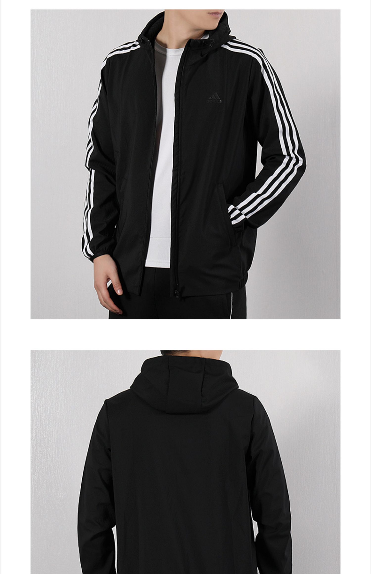 Adidas nam 2019 xuân và hè mới đội mũ trùm đầu chạy gió tập luyện áo khoác thể thao giản dị áo khoác DW4620 - Áo khoác thể thao / áo khoác áo khoác new balance nữ