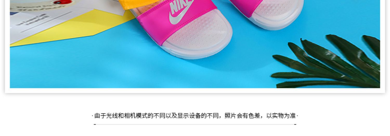 Giày NIKE nữ 2019 hè mới ninja đôi quai dép đi biển dép thể thao giản dị 819717-102 - Dép thể thao dép local brand
