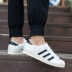 adidas giày nam và nữ clover Superstar vàng tiêu chuẩn vỏ thể thao và giày hoang dã giải trí CQ2485 - Dép / giày thường