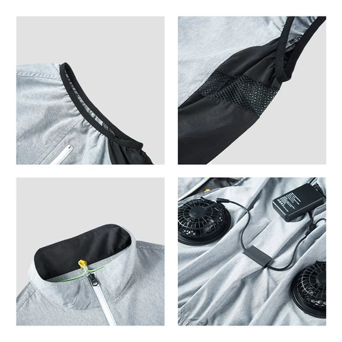 Вентилятор подходит для мужчин и женщин, рабочий жилет без рукавов, новая коллекция, 9 см, защита от солнца