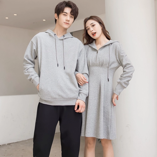 Парная одежда для влюбленных, демисезонная трендовая толстовка, брендовая кепка с капюшоном подходит для мужчин и женщин, куртка, пуховик, лонгслив, по фигуре