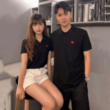 Парная одежда для влюбленных, весенняя летняя одежда, трендовая небольшая дизайнерская хлопковая брендовая футболка polo, короткий рукав, тренд сезона