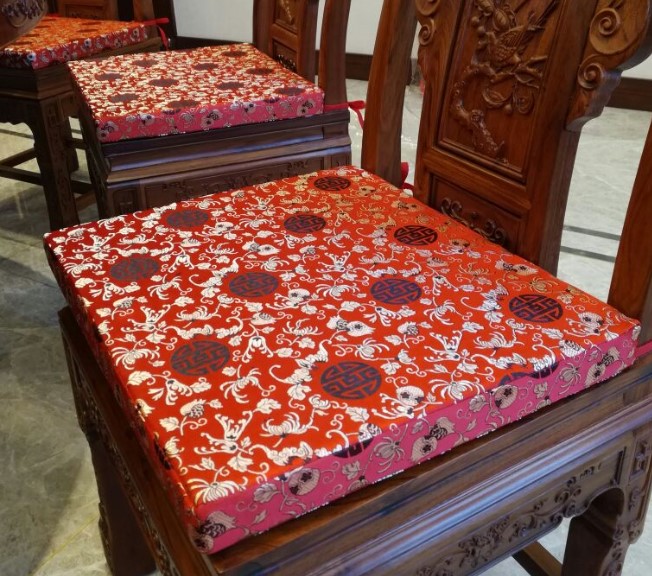 Mahogany ghế đệm ghế ăn đệm tùy chỉnh Trung Quốc sofa đệm bao gồm cổ điển rắn đồ gỗ ghế pad phân vòng trượt thảm trải ghế gỗ mùa đông