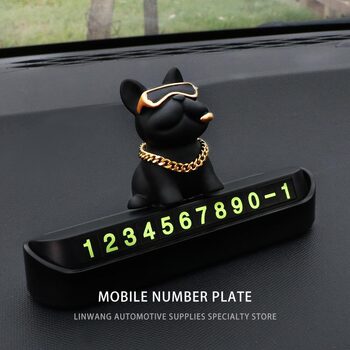 Temporary parking phone number plate for car tycoons and dogs on board decoration supplies for car use license plate for car transfer card