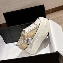 Comfort ~ 2024 new style breathable inner heightening mesh platform shoes for women casual and versatile thick-soled lace-up 8cm sneakers