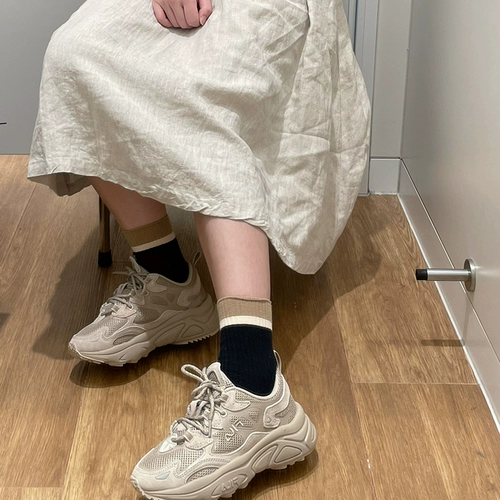 FILA Tena Mars Dad Shoes, женская обувь 2024, осень и зима, новая универсальная черная мужская обувь для спорта и отдыха для пар