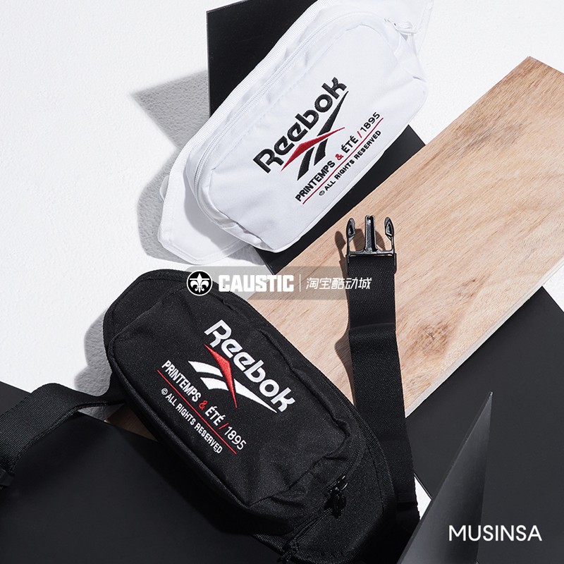 Reebok Printemps Ete nam và nữ thể thao xu hướng đường phố túi logo retro DU7202 / 1 - Túi túi đeo hông dụng cụ