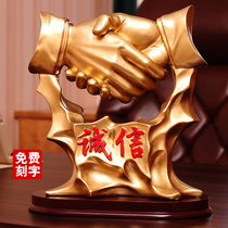 Office ornaments bookcase creative decoration integrity boss table storefront company opening gifts Zicai business high-grade