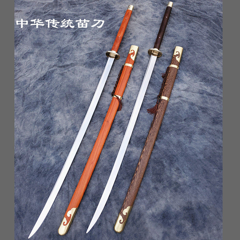 2025年爆款推荐｜不锈钢锻打苗刀戚家刀双手刀，武术表演/训练/晨练首选