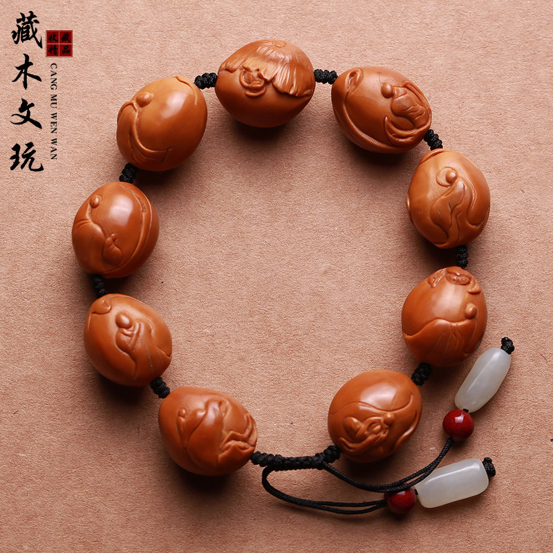 Olive core bracelet small seeds without phase Buddha core carving olive Hoover bead hand Sugong hand-playing men's and women's play