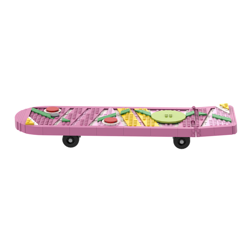 Ktmocs Movie Back to the Future Flying Hoverboard Skateboard Shoe Model Small Particle Assembly Building Blocks