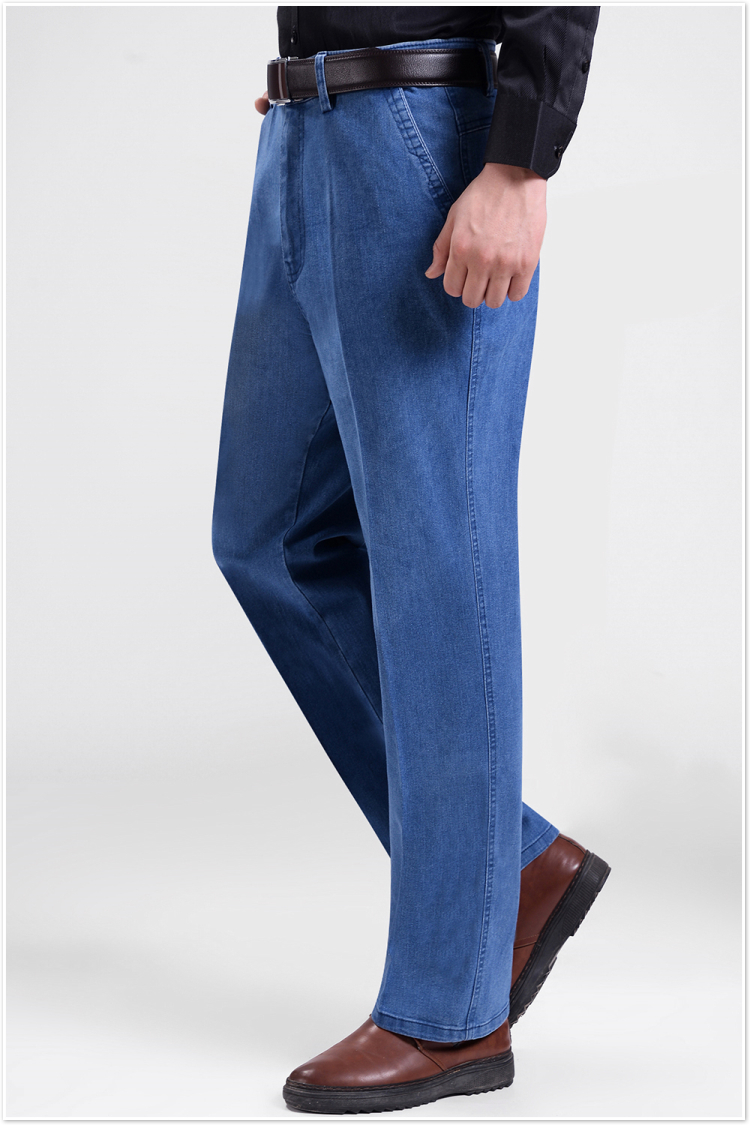 Jeans droite en vrac en CVC pour été - Ref 1470196 Image 9
