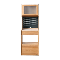 Quanyou Home Log Style Pure Solid Wood Side Cabinet Living Room Home Wall-Wall Coffee Tea Meal Preparation Storage Cabinet DW8065