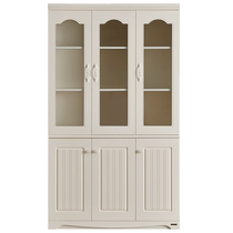 (Buy Now) Quanyou Home Bookcase Modern Two-Door Three-Door Bookcase Display Cabinet Storage Cabinet Glass Home
