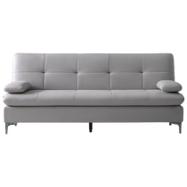 Quanyou Home Modern Simple Living Room Small Apartment Technology Fabric Simple Straight Row Folding Sofa Bed 102600