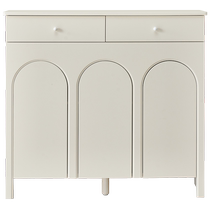 Quanyou Home Cream Style Entrance Door Shoe Cabinet Home Small Apartment Wall Storage Entrance Cabinet 129526