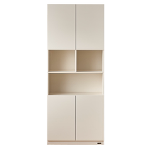Quanyou Home Modern Simple Bookcase with Glass Door Living Room Bedroom Wall Storage Bookcase 129557
