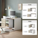 Quanyou Home Modern Simple Corner ແບບ L-shaped Desk Cabinet Integrated Living Room Retractable Office Computer Desk 120321