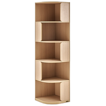 Quanyou Home Modern Simple Living Room Corner Storage Bookcase Small Apartment Bedroom Study Storage Rack 600662