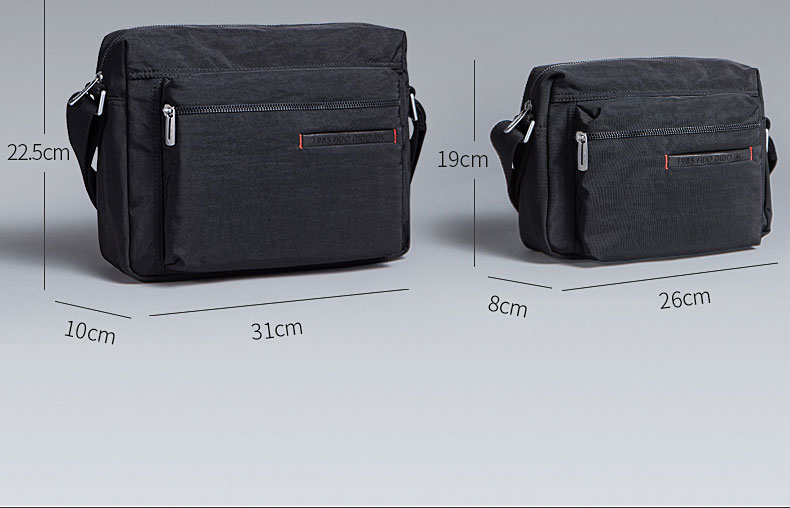 Dudu Philippine người đàn ông giản dị túi vải túi chéo vai Messenger Túi nylon vải Oxford quay ba lô thể thao tuổi trẻ - Túi của con người túi xách