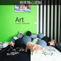 Trend creative diy floor mat blanket humanoid avatar anime cartoon pillow custom logo custom made photo