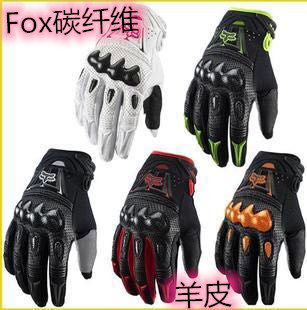 Fox head gloves spot carbon fiber leather gloves off-road wear-resistant breathable motorcycle riding anti-fall gloves