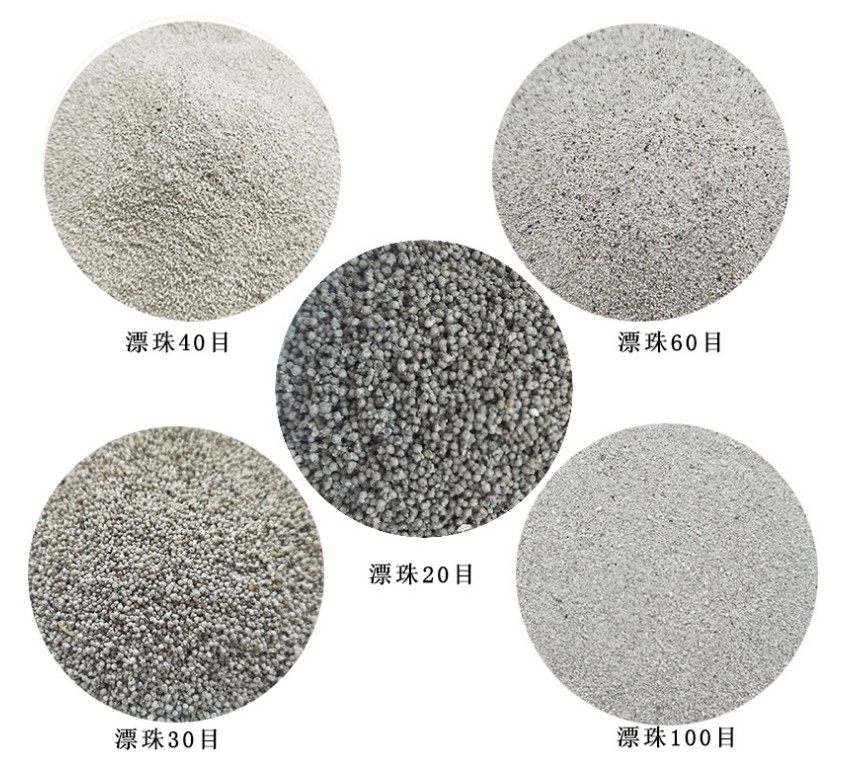 40目珍珠岩砂 超轻白漂珠 油田固井水泥减重  粉煤灰空心漂珠粉
