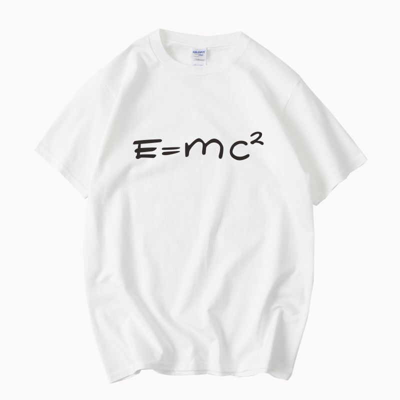 Physics Formulas Mass-Energy Equation Short-Sleeved T-Shirt Planck Kepler Fourier Transform Bernoulli American-Style Clothing