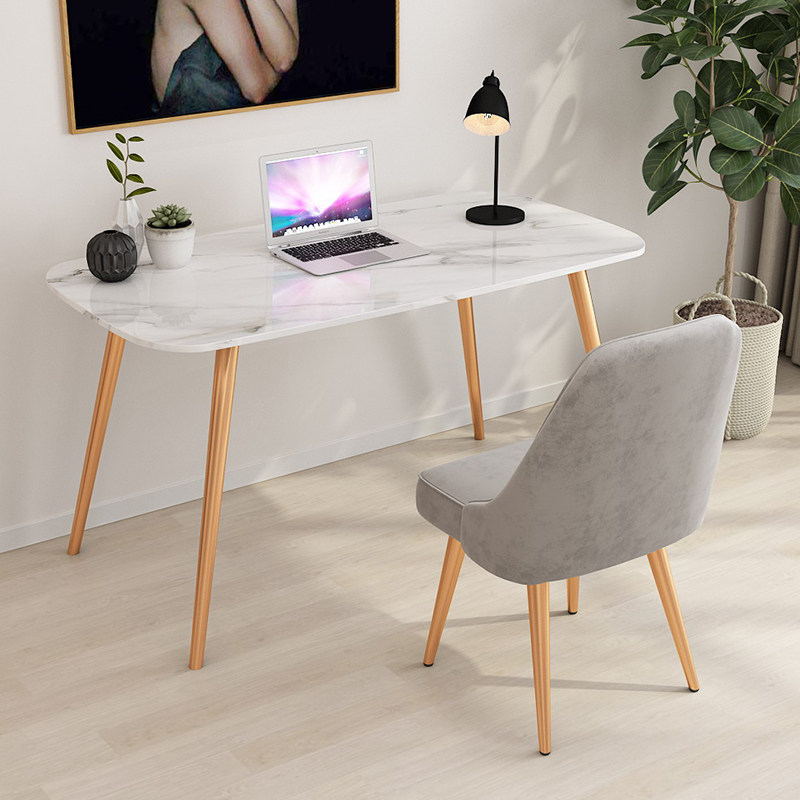 Nordic Light Extravaganza Red Marble Desk Ins Brief Office Computer Desk Bedroom Home Small Household Type Writing Desk 