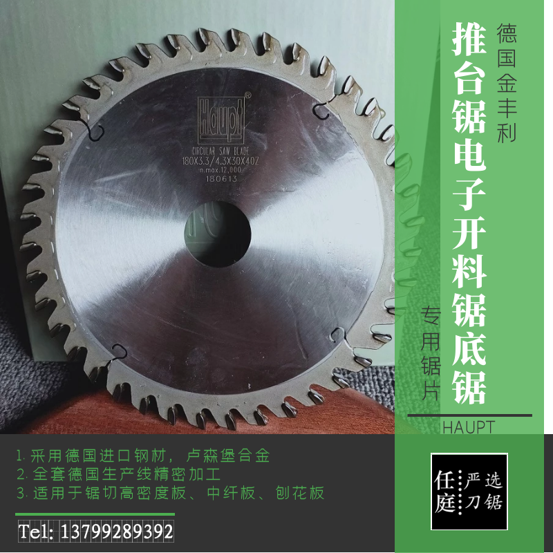 Germany haupt Jinfengli push table saw Alloy bottom saw 160*3 3 4 3*30*40T Single scribing saw blade